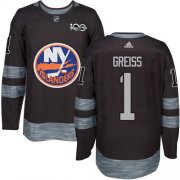 Wholesale Cheap Adidas Islanders #1 Thomas Greiss Black 1917-2017 100th Anniversary Stitched NHL Jersey
