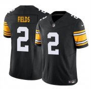 Cheap Men's Pittsburgh Steelers #2 Justin Fields Black 2024 F.U.S.E. Vapor Untouchable Limited Football Stitched Jersey