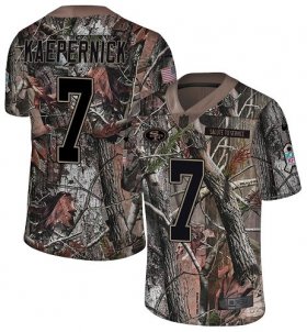 Wholesale Cheap Nike 49ers #7 Colin Kaepernick Camo Men\'s Stitched NFL Limited Rush Realtree Jersey