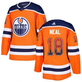 Wholesale Cheap Adidas Oilers #18 James Neal Orange Home Authentic Drift Fashion Stitched NHL Jersey