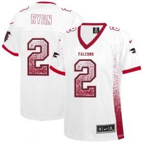Wholesale Cheap Nike Falcons #2 Matt Ryan White Women\'s Stitched NFL Elite Drift Fashion Jersey