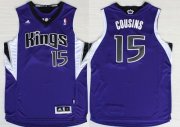 Wholesale Cheap Sacramento Kings #15 DeMarcus Cousins Revolution 30 Swingman Purple Jersey