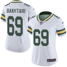 Wholesale Cheap Nike Packers #69 David Bakhtiari White Women\'s Stitched NFL Vapor Untouchable Limited Jersey