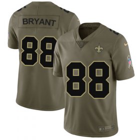 Wholesale Cheap Nike Saints #88 Dez Bryant Olive Men\'s Stitched NFL Limited 2017 Salute To Service Jersey