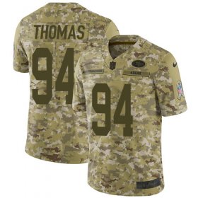 Wholesale Cheap Nike 49ers #94 Solomon Thomas Camo Men\'s Stitched NFL Limited 2018 Salute To Service Jersey