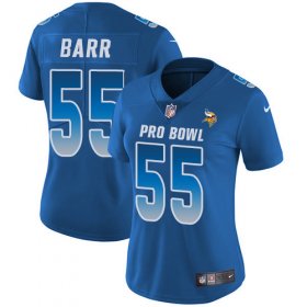 Wholesale Cheap Nike Vikings #55 Anthony Barr Royal Women\'s Stitched NFL Limited NFC 2018 Pro Bowl Jersey