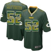 Wholesale Cheap Nike Packers #52 Clay Matthews Green Team Color Men's Stitched NFL Limited Strobe Jersey