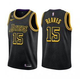 Wholesale Cheap Men\'s Los Angeles Lakers #15 Austin Reaves Black Stitched Jersey