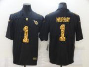 Cheap Men's Arizona Cardinals #1 Kyler Murray 2020 Black Leopard Print Fashion Limited Stitched Jersey