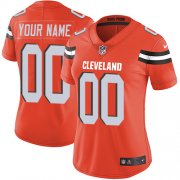 Wholesale Cheap Nike Cleveland Browns Customized Orange Alternate Stitched Vapor Untouchable Limited Women's NFL Jersey