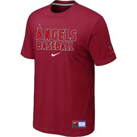 Wholesale Cheap Los Angeles Angels Nike Short Sleeve Practice MLB T-Shirt Red