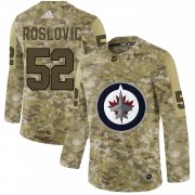 Wholesale Cheap Adidas Jets #52 Jack Roslovic Camo Authentic Stitched NHL Jersey