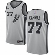 Wholesale Cheap Nike Spurs #77 DeMarre Carroll Silver NBA Swingman Statement Edition Jersey