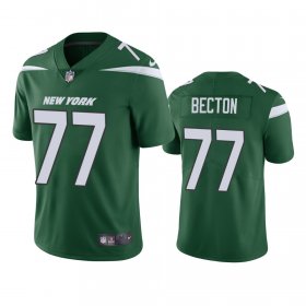 Wholesale Cheap New York Jets #77 Mekhi Becton Men\'s Nike Green 2020 NFL Draft Vapor Limited Jersey