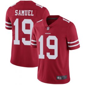 Wholesale Cheap Nike 49ers #19 Deebo Samuel Red Team Color Men\'s Stitched NFL Vapor Untouchable Limited Jersey