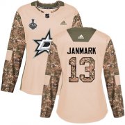Cheap Adidas Stars #13 Mattias Janmark Camo Authentic 2017 Veterans Day Women's 2020 Stanley Cup Final Stitched NHL Jersey