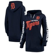 Wholesale Cheap Detroit Tigers G-III 4Her by Carl Banks Women's Extra Innings Pullover Hoodie Navy