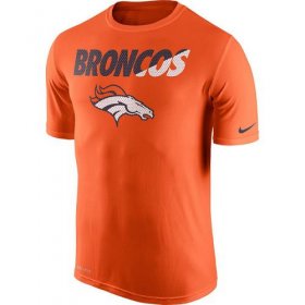 Wholesale Cheap Men\'s Denver Broncos Nike Orange Legend Staff Practice Performance T-Shirt