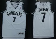 Wholesale Cheap Brooklyn Nets #7 Joe Johnson Revolution 30 Swingman White Jersey