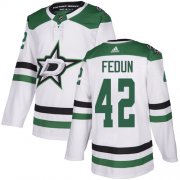 Cheap Adidas Stars #42 Taylor Fedun White Road Authentic Stitched NHL Jersey