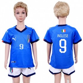 Wholesale Cheap Italy #9 Inglese Home Kid Soccer Country Jersey