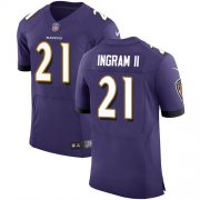 Wholesale Cheap Nike Ravens #21 Mark Ingram II Purple Team Color Men's Stitched NFL Vapor Untouchable Elite Jersey