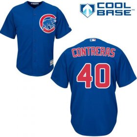 Wholesale Cheap Cubs #40 Willson Contreras Blue Women\'s Alternate Stitched MLB Jersey