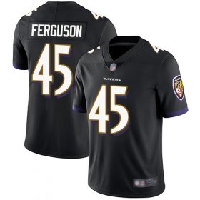 Wholesale Cheap Nike Ravens #45 Jaylon Ferguson Black Alternate Men\'s Stitched NFL Vapor Untouchable Limited Jersey