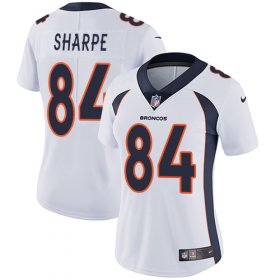 Wholesale Cheap Nike Broncos #84 Shannon Sharpe White Women\'s Stitched NFL Vapor Untouchable Limited Jersey