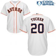 Wholesale Cheap Astros #20 Preston Tucker White Cool Base Stitched Youth MLB Jersey