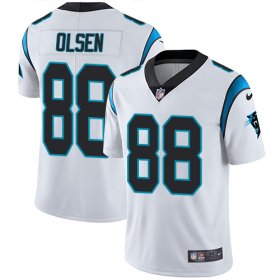 Wholesale Cheap Nike Panthers #88 Greg Olsen White Men\'s Stitched NFL Vapor Untouchable Limited Jersey