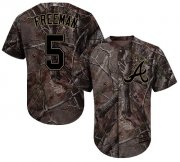 Wholesale Cheap Braves #5 Freddie Freeman Camo Realtree Collection Cool Base Stitched MLB Jersey