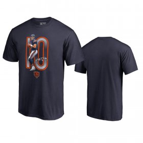 Wholesale Cheap Chicago Bears #10 Mitchell Trubisky Navy Men\'s Player Graphic Powerhouse T-Shirt