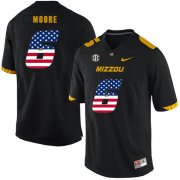 Wholesale Cheap Missouri Tigers 6 J'Mon Moore Black USA Flag Nike College Football Jersey