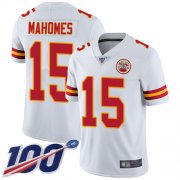 Wholesale Cheap Nike Chiefs #15 Patrick Mahomes White Men's Stitched NFL 100th Season Vapor Limited Jersey