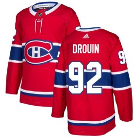 Wholesale Cheap Adidas Canadiens #92 Jonathan Drouin Red Home Authentic Stitched NHL Jersey