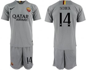 Wholesale Cheap Roma #14 Schick Away Soccer Club Jersey