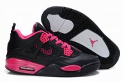 Wholesale Cheap Womens Air Jordan 4 Shoes Black/Red