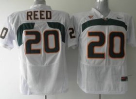 Wholesale Cheap Miami Hurricanes #20 Reed White Jersey