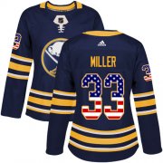 Wholesale Cheap Adidas Sabres #33 Colin Miller Navy Blue Home Authentic USA Flag Women's Stitched NHL Jersey