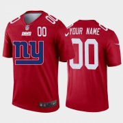 Wholesale Cheap New York Giants Custom Red Men's Nike Big Team Logo Player Vapor Limited NFL Jersey