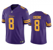 Wholesale Cheap Men's Minnesota Vikings #8 Kirk Cousins Purple 2023 F.U.S.E. Color Rush Stitched Jersey