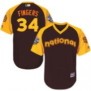 Wholesale Cheap Padres #34 Rollie Fingers Brown 2016 All-Star National League Stitched Youth MLB Jersey