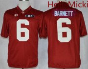 Wholesale Cheap Men's Alabama Crimson Tide #6 Blake Barnett Red 2016 BCS College Football Nike Limited Jersey