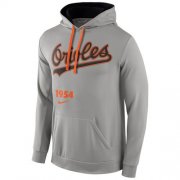 Wholesale Cheap Baltimore Orioles Nike Cooperstown Performance Pullover Gray MLB Hoodie