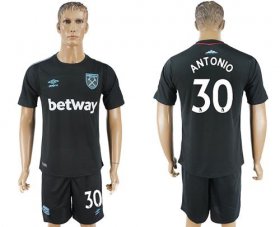 Wholesale Cheap West Ham United #30 Antonio Away Soccer Club Jersey