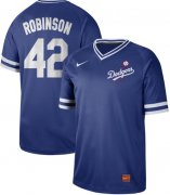 Wholesale Cheap Nike Dodgers #42 Jackie Robinson Royal Authentic Cooperstown Collection Stitched MLB Jersey