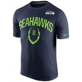 Wholesale Cheap Seattle Seahawks Nike Legend Icon Performance T-Shirt Navy Blue