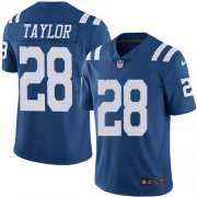 Wholesale Cheap Nike Colts #28 Jonathan Taylor Royal Blue Men's Stitched NFL Limited Rush Jersey