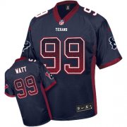 Wholesale Cheap Nike Texans #99 J.J. Watt Navy Blue Team Color Youth Stitched NFL Elite Drift Fashion Jersey
